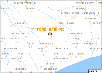 map of Casa la Chiusa