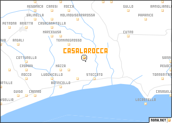 map of Casa la Rocca