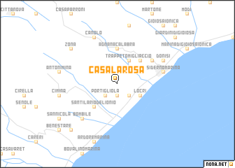 map of Casa La Rosa