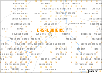 map of Casal Boieiro