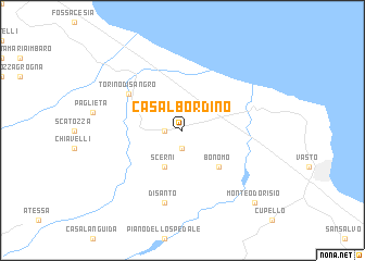 map of Casalbordino