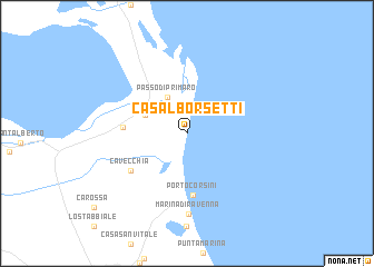 map of Casal Borsetti