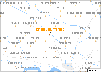 map of Casalbuttano