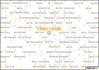 map of Casal Comba