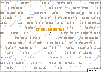 map of Casal de Abade