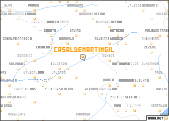 map of Casal de Martim Gil