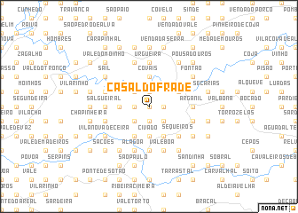 map of Casal do Frade