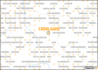 map of Casal Duro