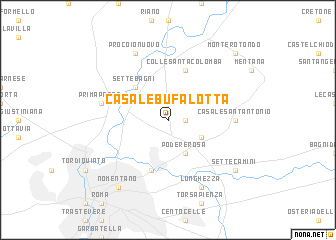 map of Casale Bufalotta