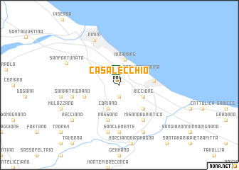 map of Casalecchio