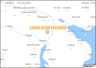 map of Casale Corte Cerro