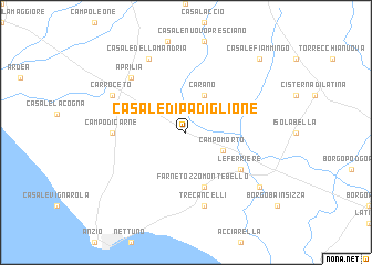 map of Casale di Padiglione