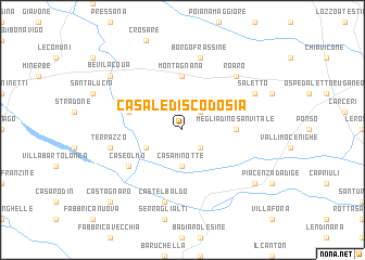 map of Casale di Scodosia