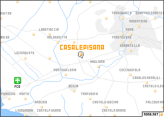 map of Casale Pisana