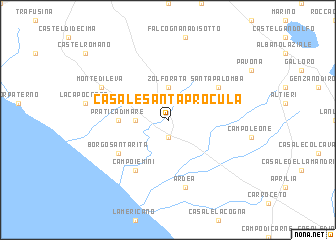 map of Casale Santa Procula
