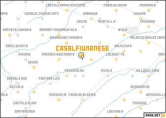 map of Casal Fiumanese