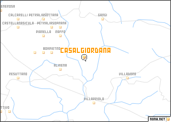 map of Casalgiordana