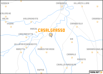 map of Casalgrasso