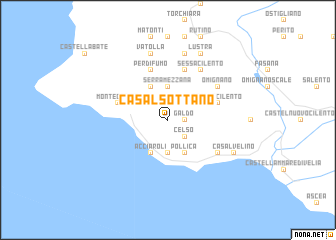 map of Casal Sottano