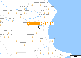 map of Casa Margherita