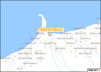 map of Casa Miroddi