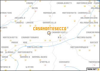 map of Casa Montesecco