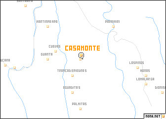 map of Casa Monte