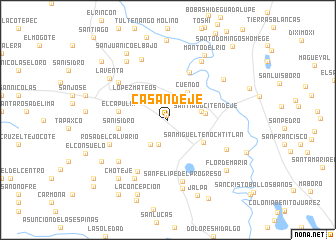 map of Casandejé