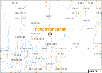 map of Casantacruzan