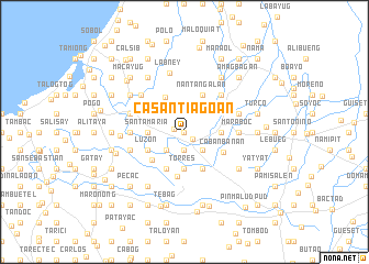 map of Casantiagoan