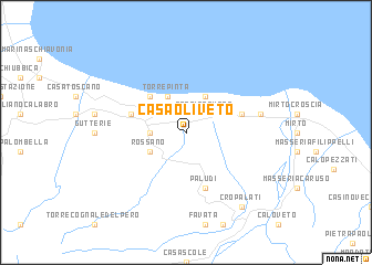 map of Casa Oliveto