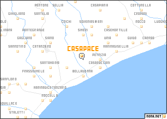 map of Casa Pace
