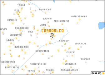 map of Casapalca