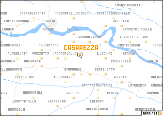 map of Casa Pezza