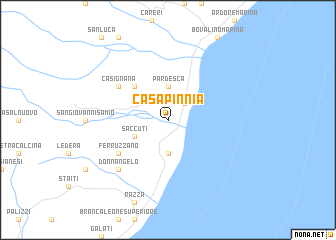 map of Casa Pinnia