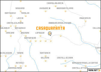 map of Casa Quaranta