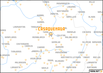 map of Casa Quemada