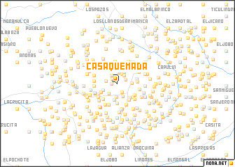 map of Casa Quemada