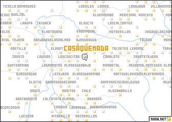 map of Casa Quemada