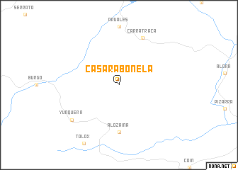 map of Casarabonela