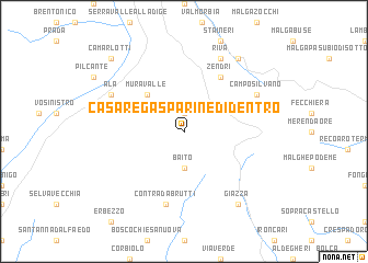 map of Casare Gasparine di Dentro