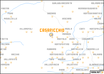 map of Casaricchio