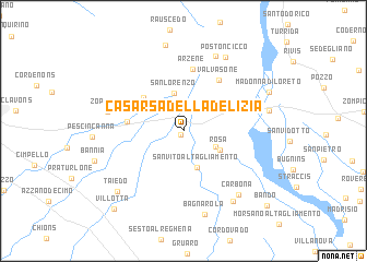 map of Casarsa della Delizia