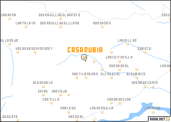 map of Casa Rubia