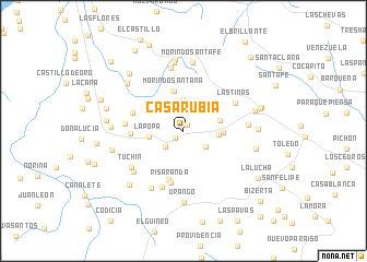 map of Casa Rubia