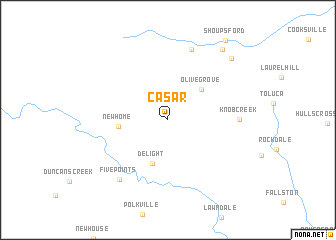 map of Casar