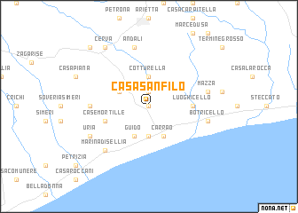 map of Casa San Filo