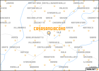map of Casa San Giacomo