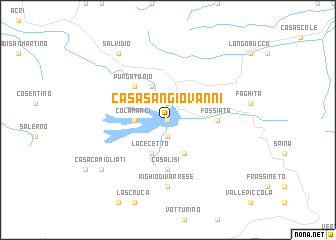 map of Casa San Giovanni