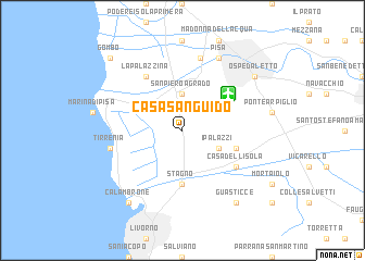 map of Casa San Guido